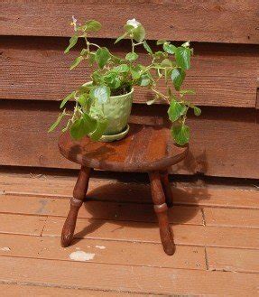 Vintage wooden foot stool wood stool plant by pinespringscottage 20