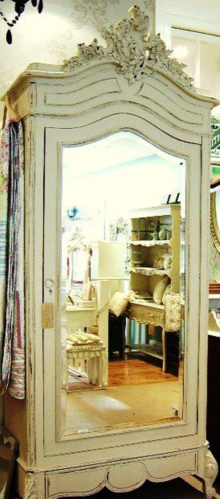 Wardrobe armoire with mirror