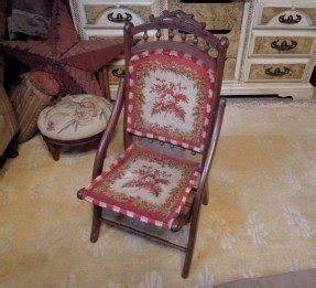 Antique victorian foldeing chair hand