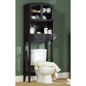 Black Bathroom Space Saver Over Toilet Ideas On Foter