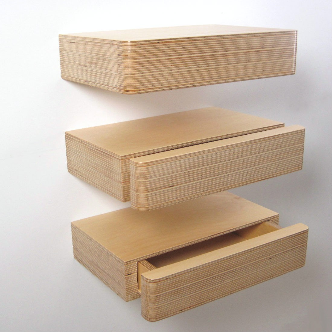 Floating Shelf With Drawers - Foter