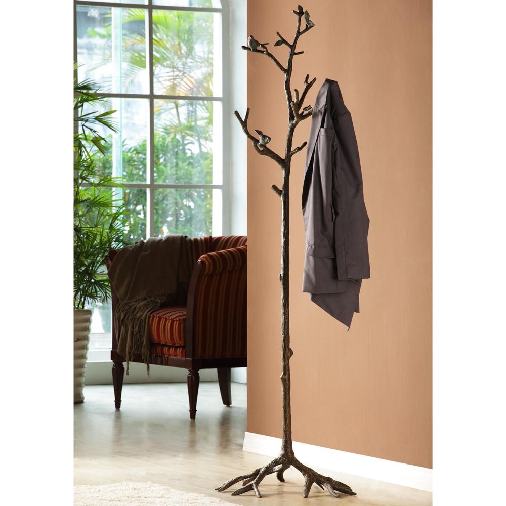 decorative standing coat rack