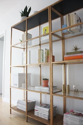 Glass Shelving Units Living Room Ideas On Foter