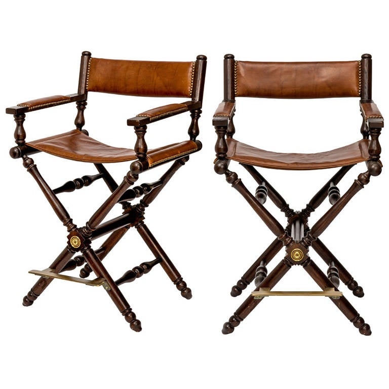 Leather directors chairs