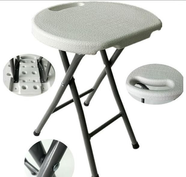 folding white stool