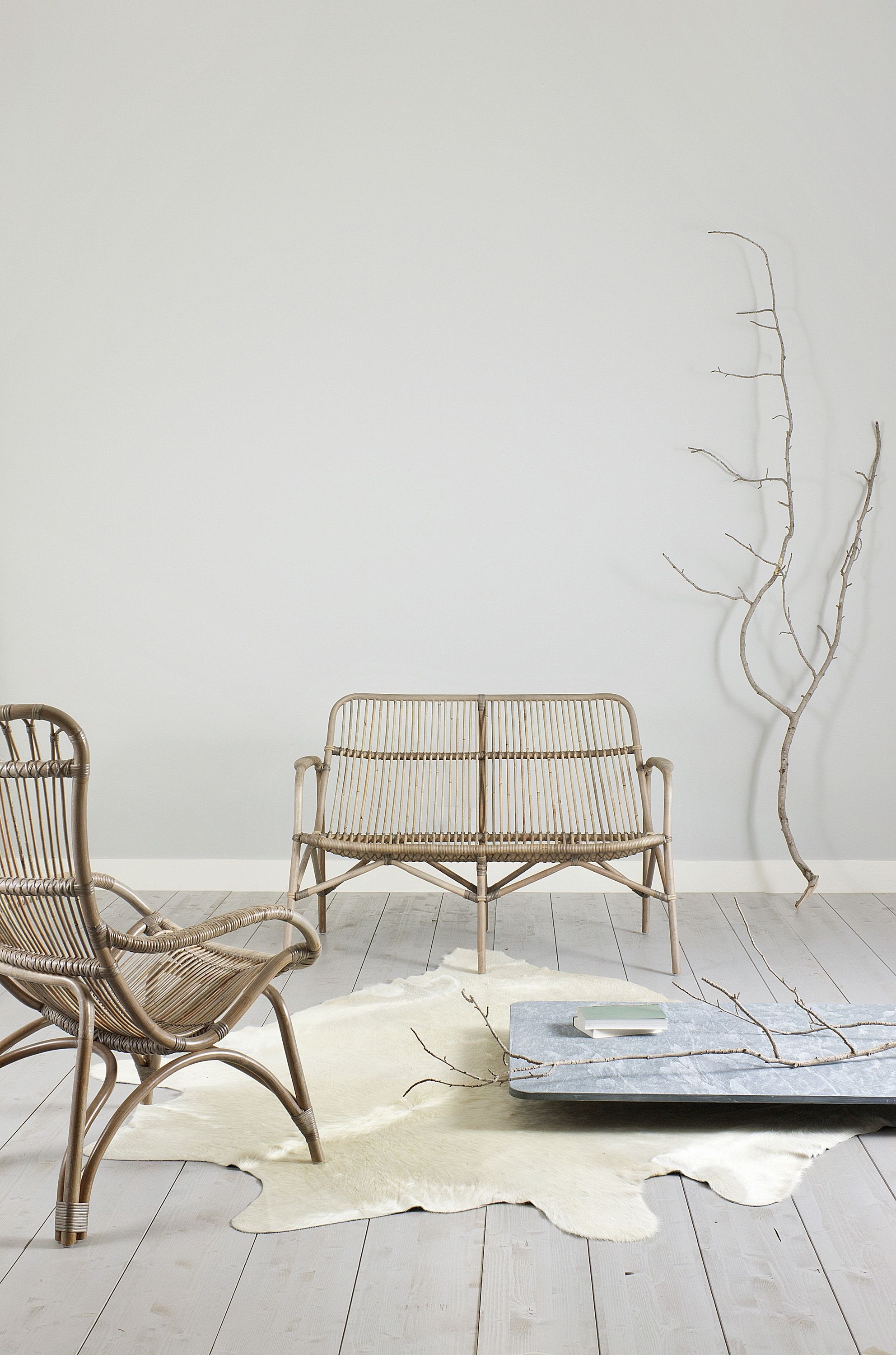 Rattan benches 1