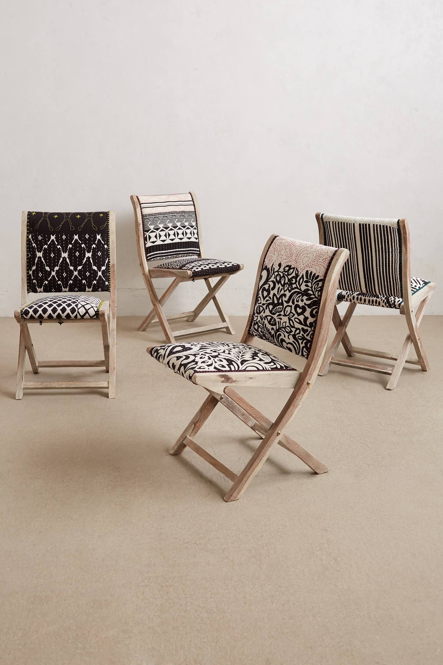 Upholstered folding chairs 4