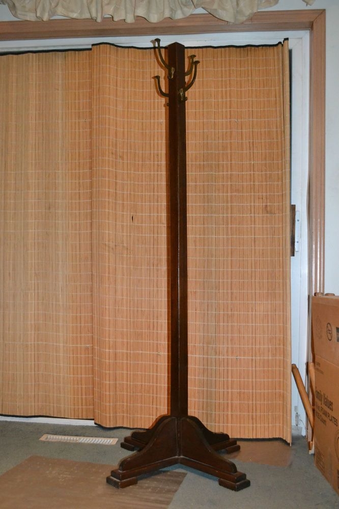 wrought iron coat tree stand