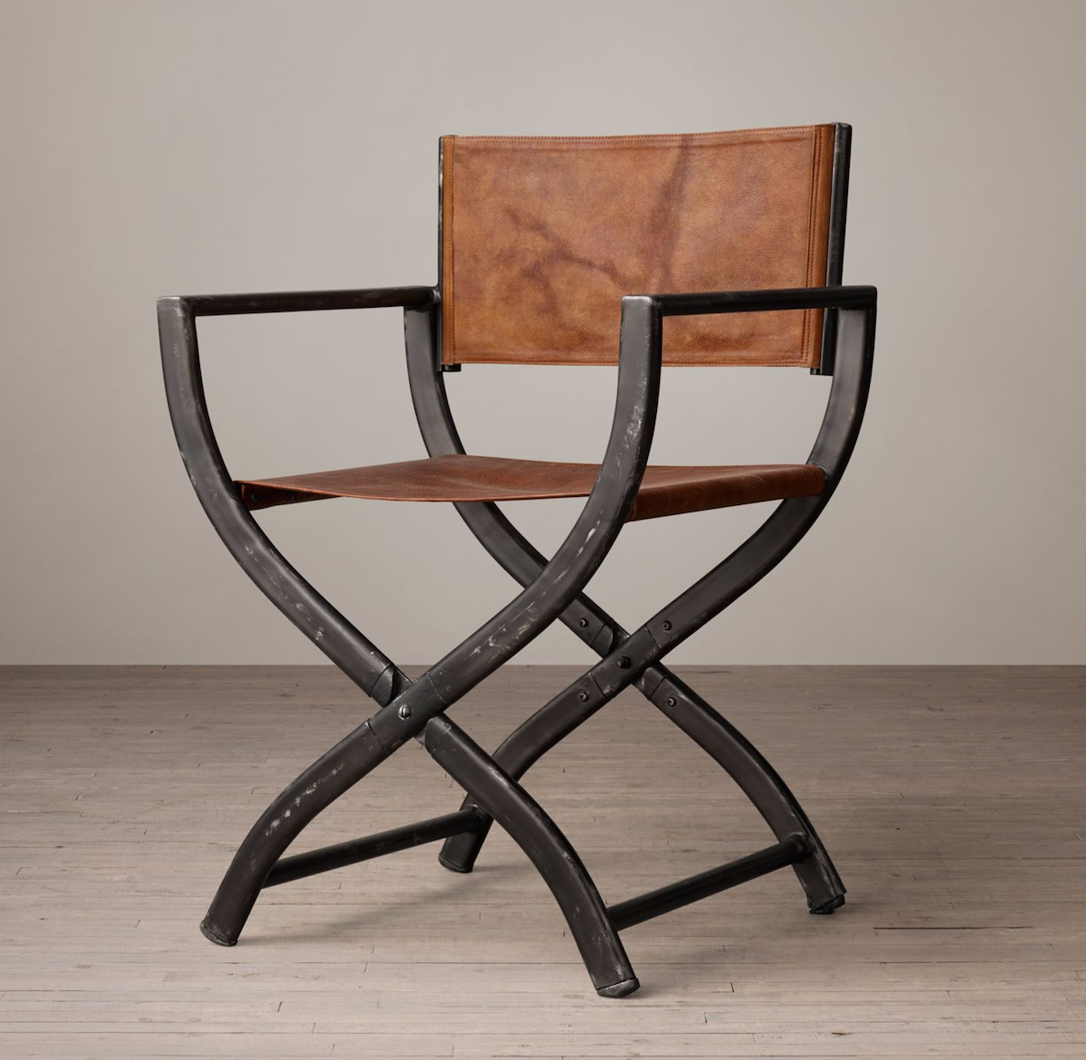 Faux leather directors online chair