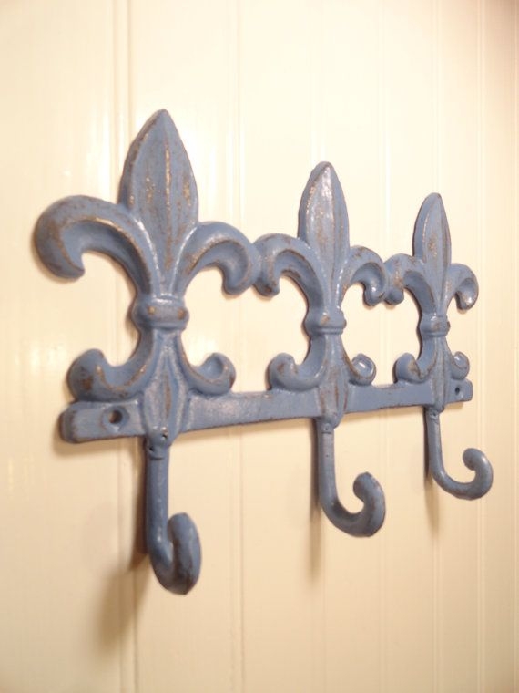 Fleur De Lis Wall Hook Metal Coat Rack PICK YOUR COLOR Iron Hat Rack Wall  Organizer Mud Room Hook Farmhouse Wall Hook Fleurdelisjunkie 