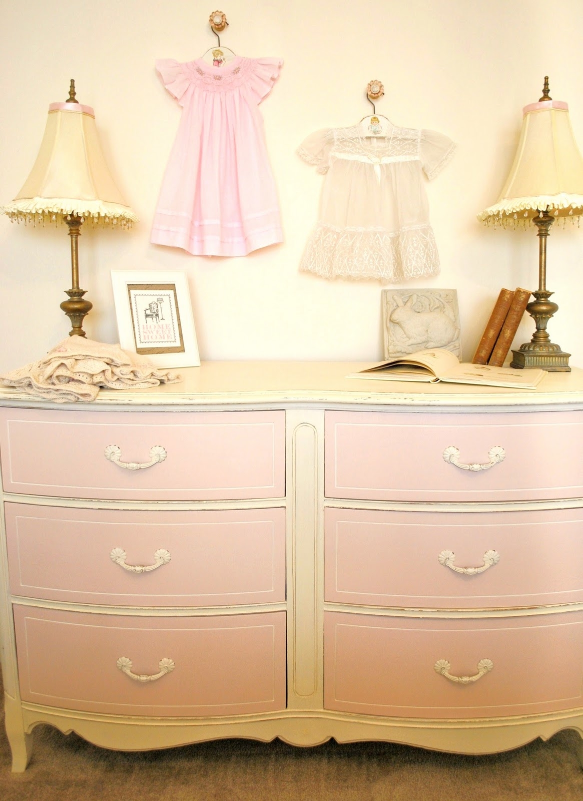 white dresser for little girl
