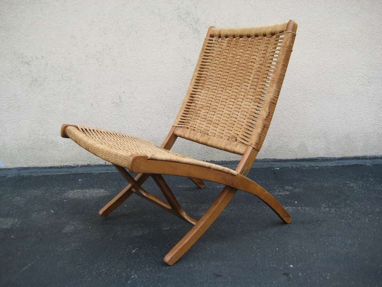 Wicker folding chair 4