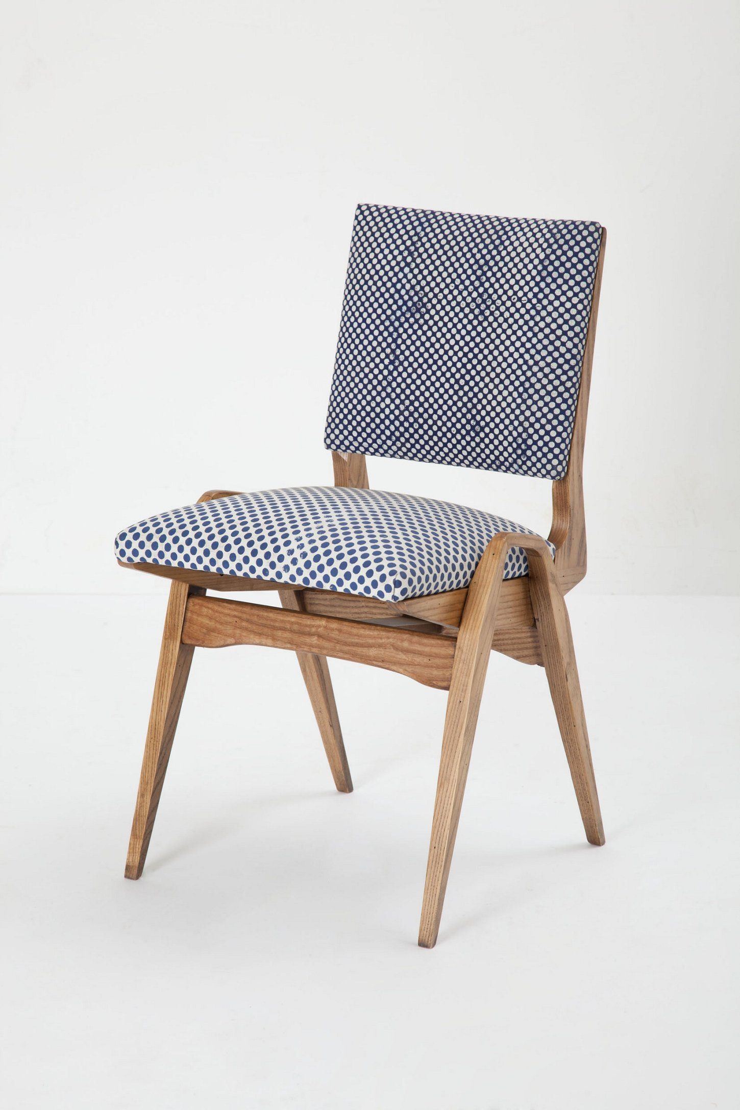 Wooden upholstered folding chairs