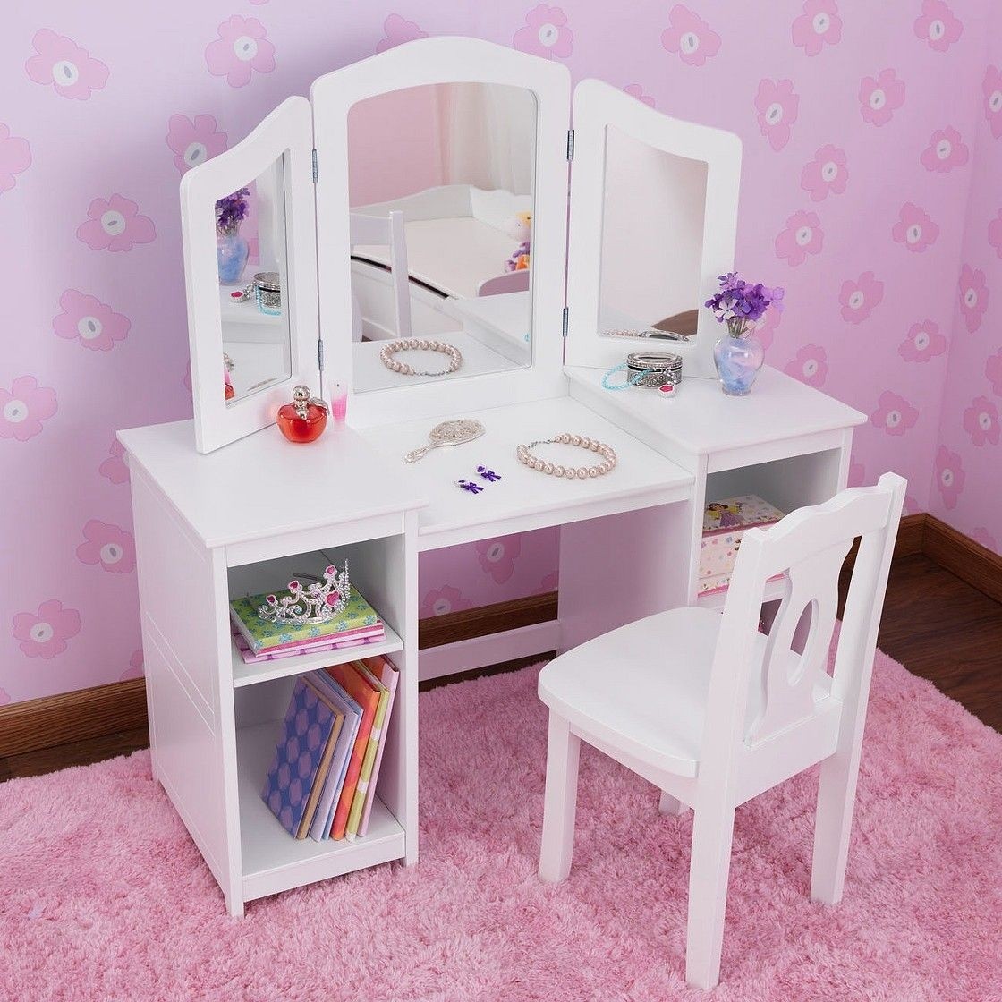 Young girls dressing table
