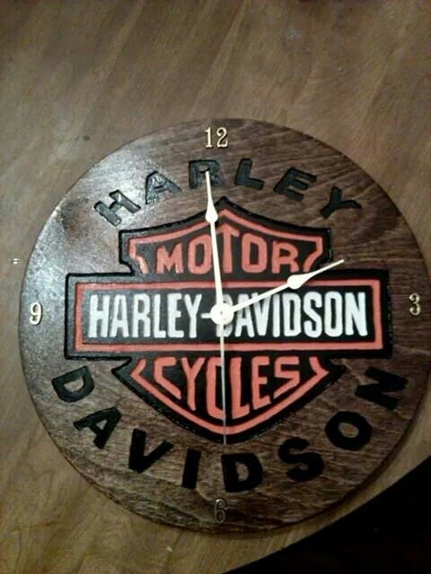 Harley davidson clock