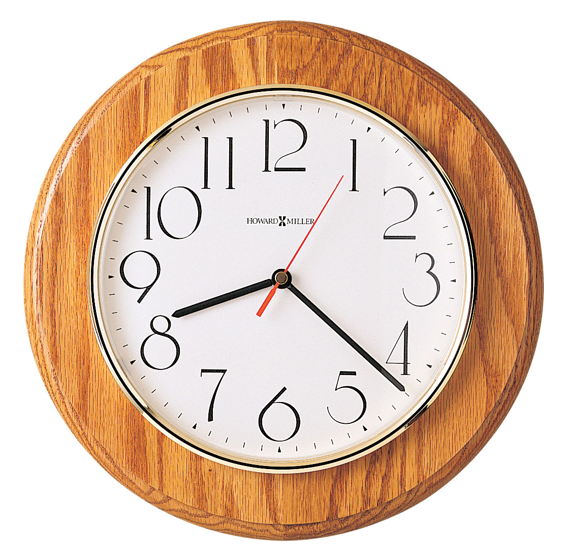 Howard miller grantwood 11 1 2 wide oak wall clock