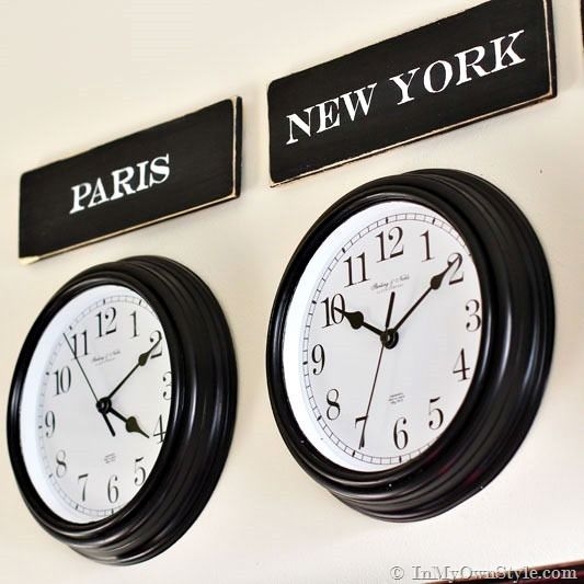 Ideas for office series of different clocks with different important