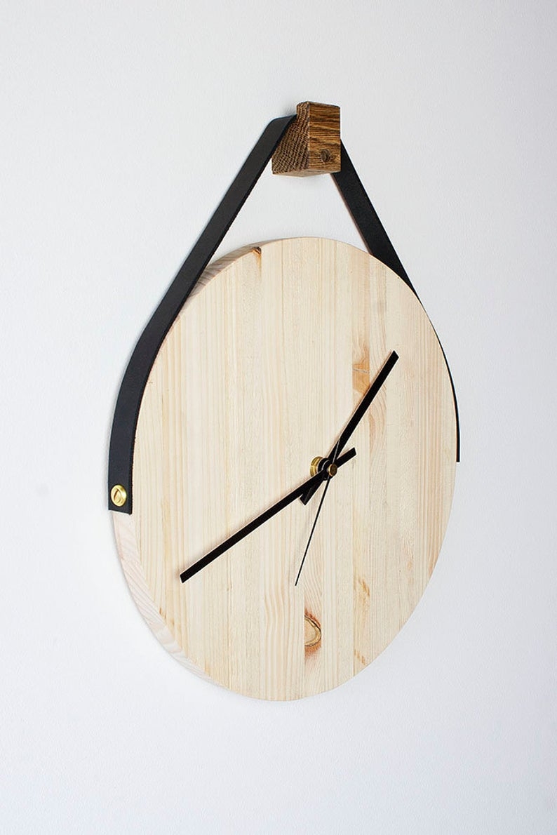 Leather clock 1