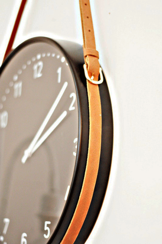 Leather wall clocks 6