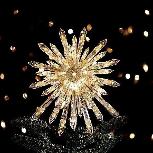 Lighted crystal tree topper 1