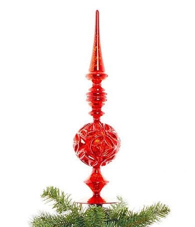 Red carpet rollout finial tree topper dillards