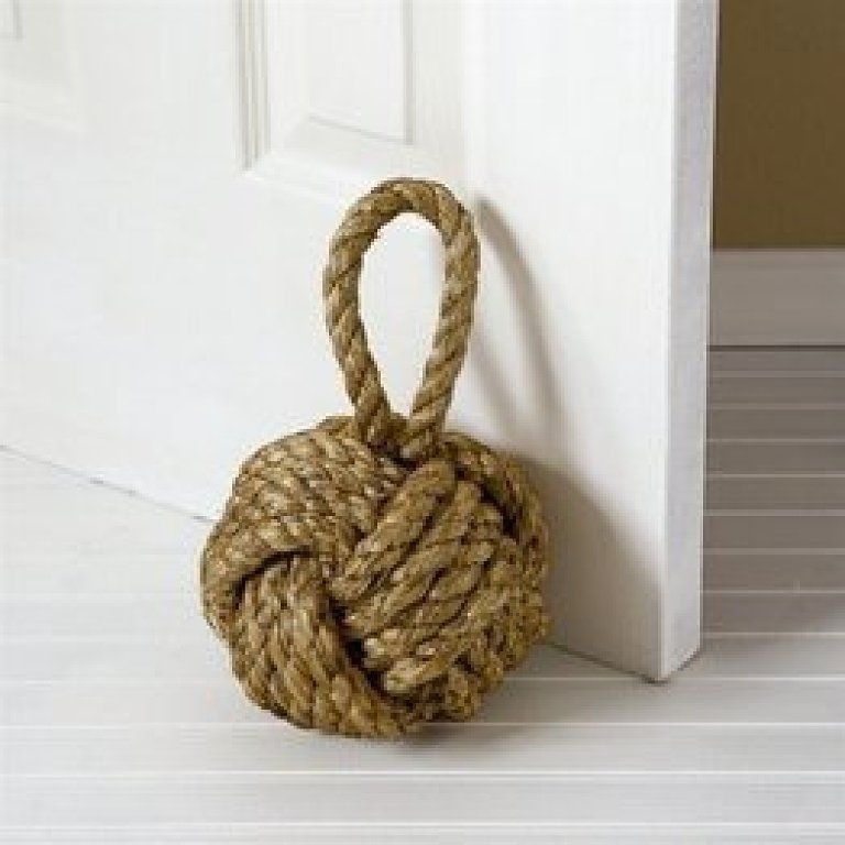 Sail knot door stop from twos company