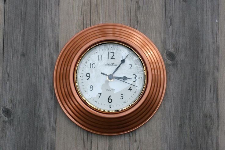 Vintage seth thomas copper wall clock