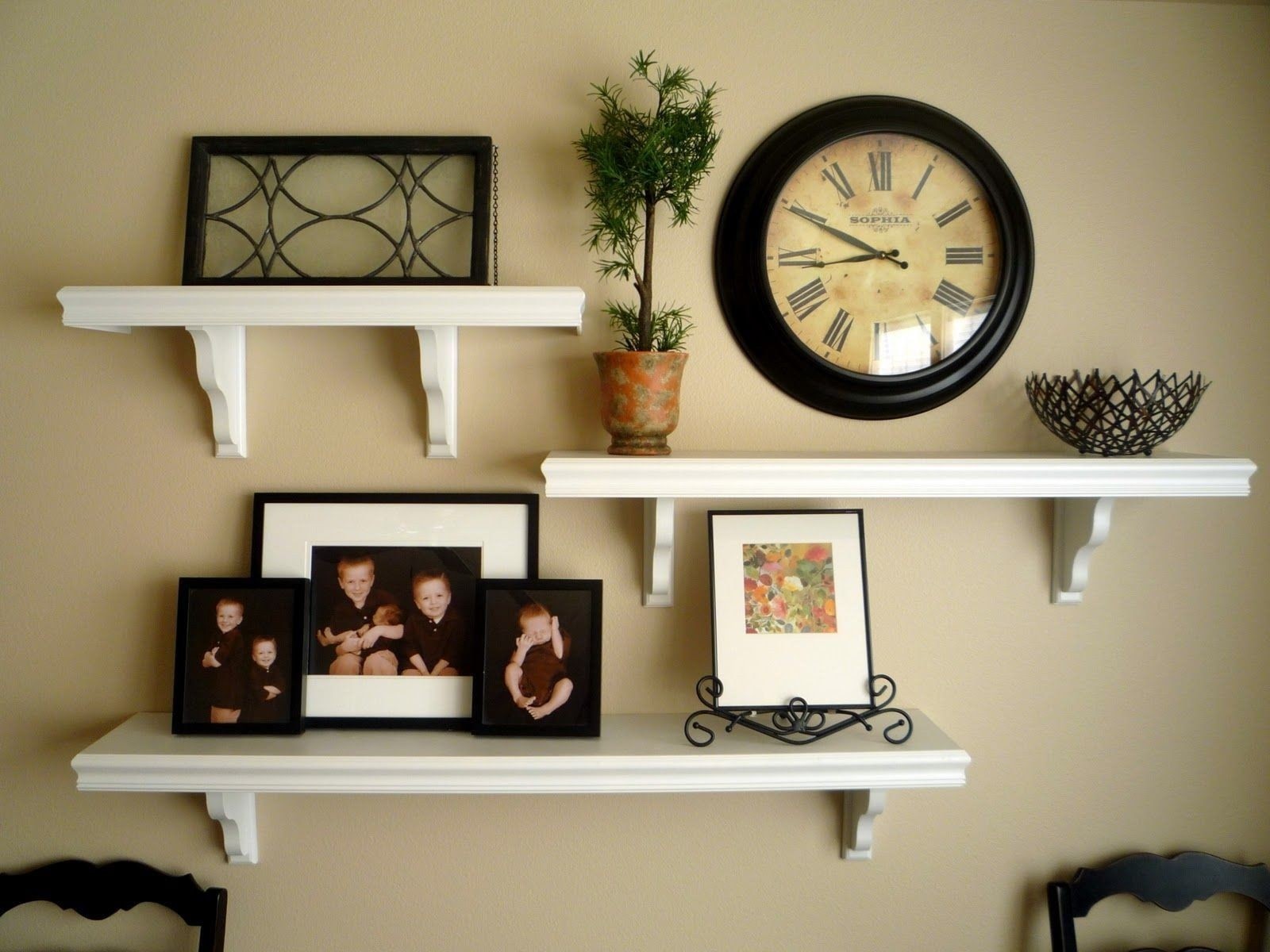 Wall shelves ideas living room