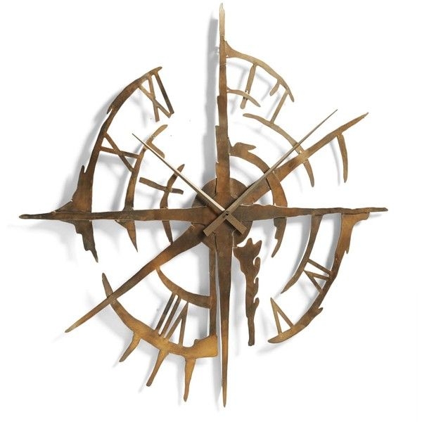 Wrought iron pendulum wall clock