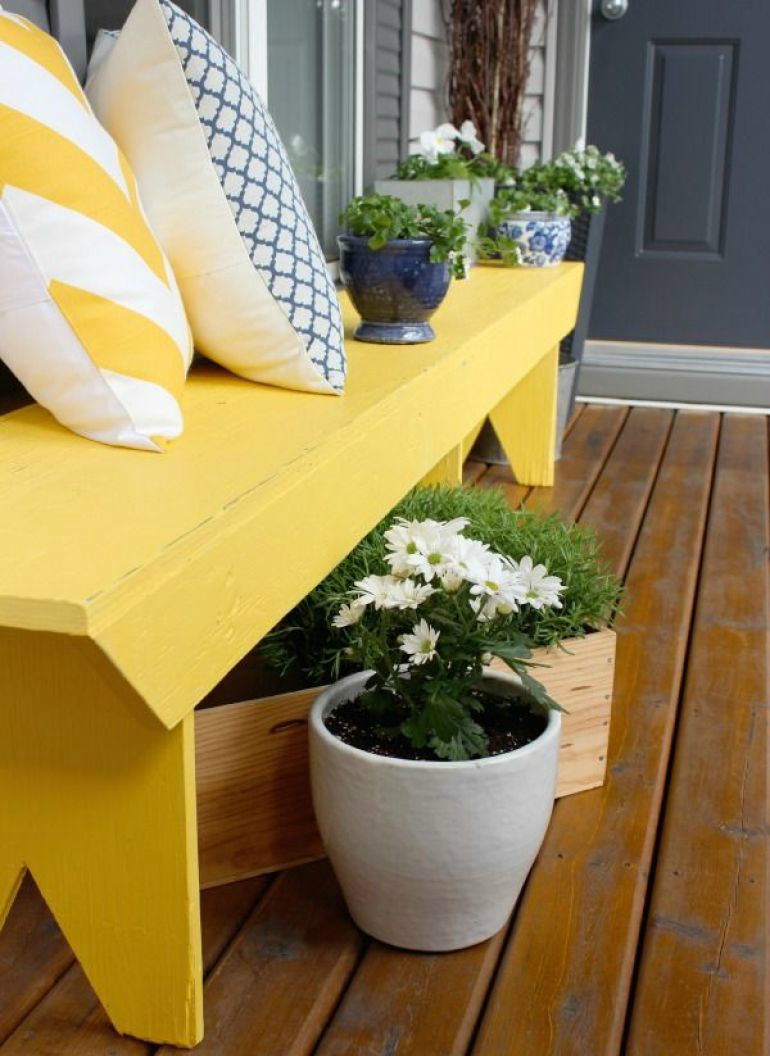 Narrow 2025 porch bench