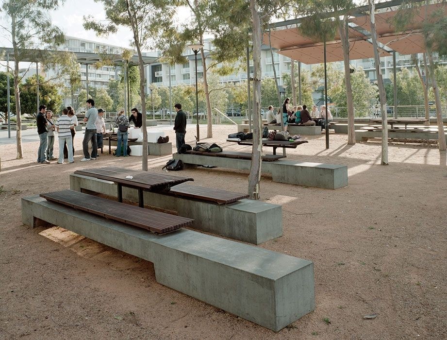 Concrete park benches 3
