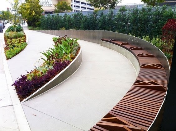 Concrete park benches 6
