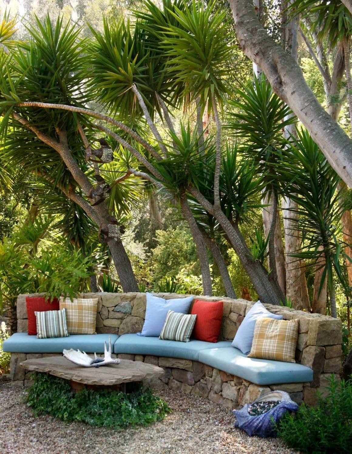 Outdoor benches with discount cushions