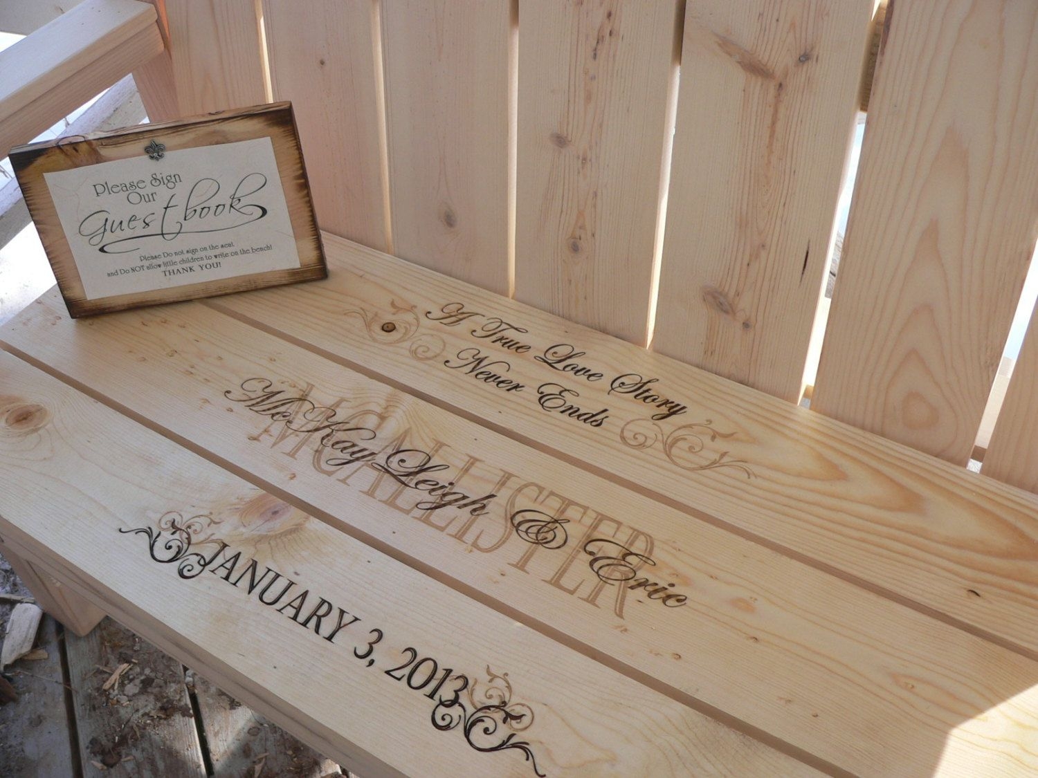 Engraved benches 5