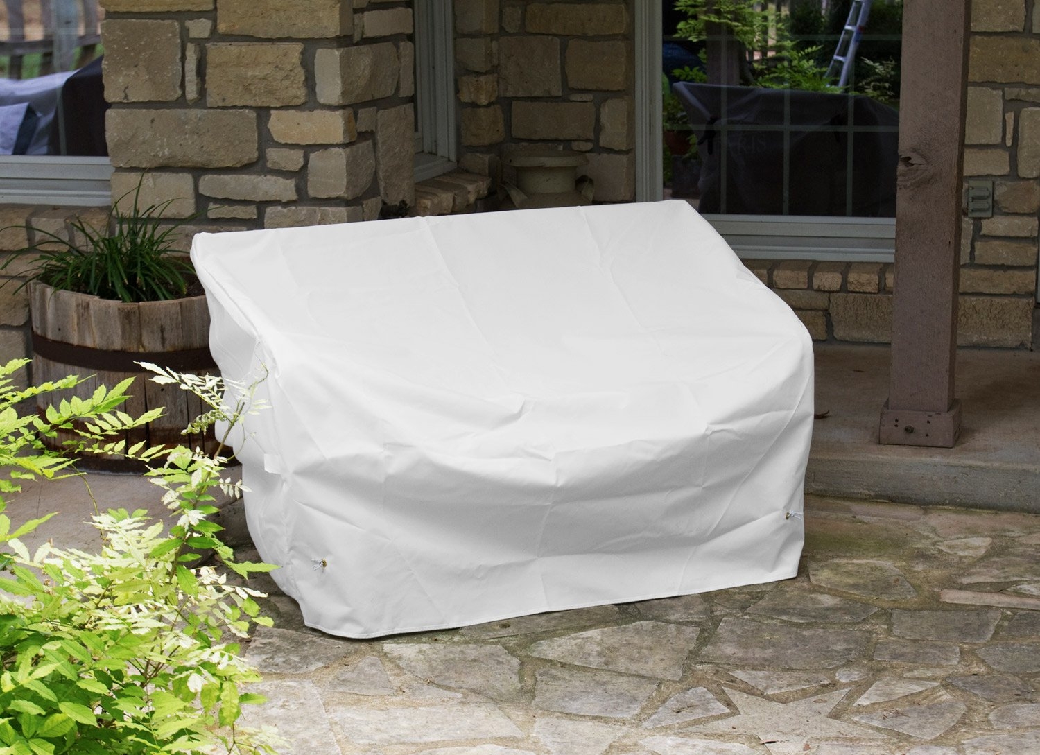 KoverRoos Weathermax 12450 3-Seat Glider/Lounge Cover, 78-Inch Width by 38-Inch Diameter by 30-Inch Height, White