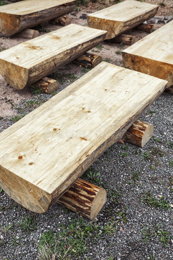 Log benches