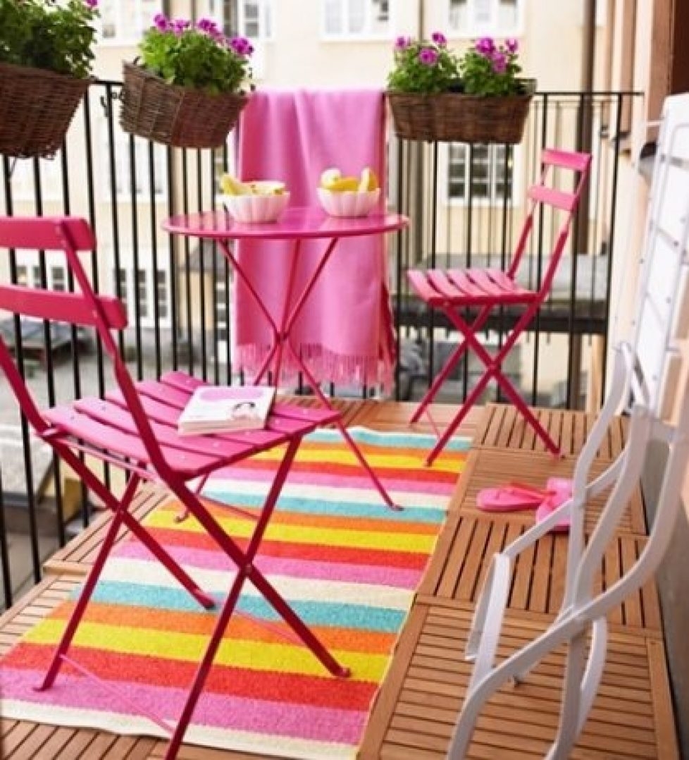 Pink outdoor chair