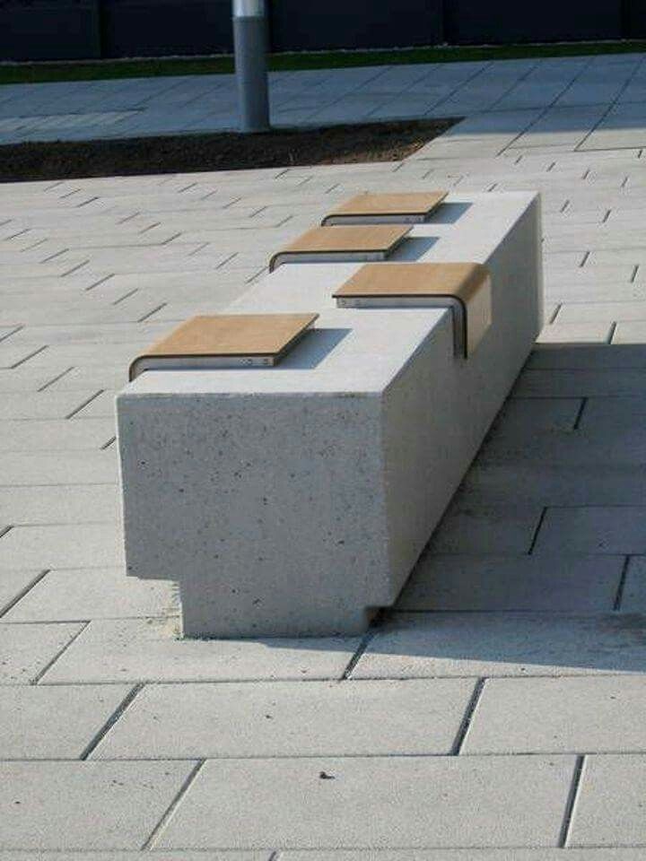 Precast concrete benches