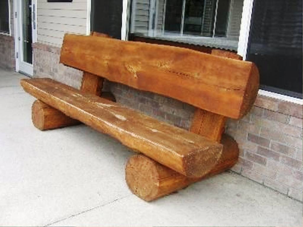 log bench outdoor