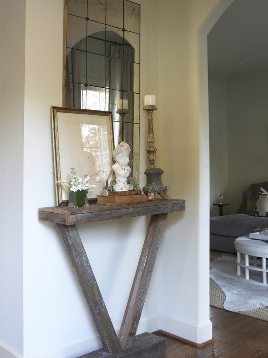 Small entryway console table