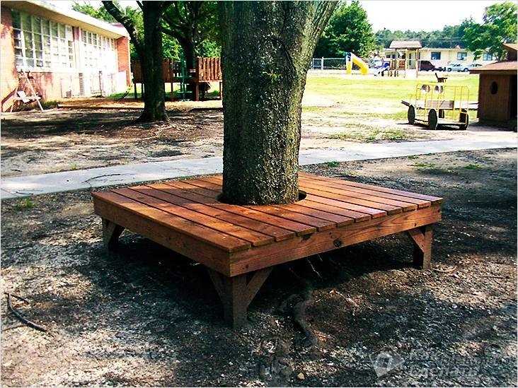 Tree benches