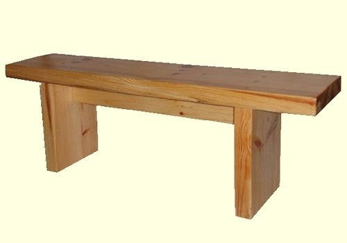 Wooden benches indoor