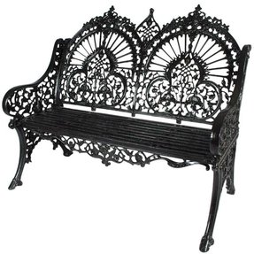 Iron Garden Benches Foter Wrought Iron Bench Uk