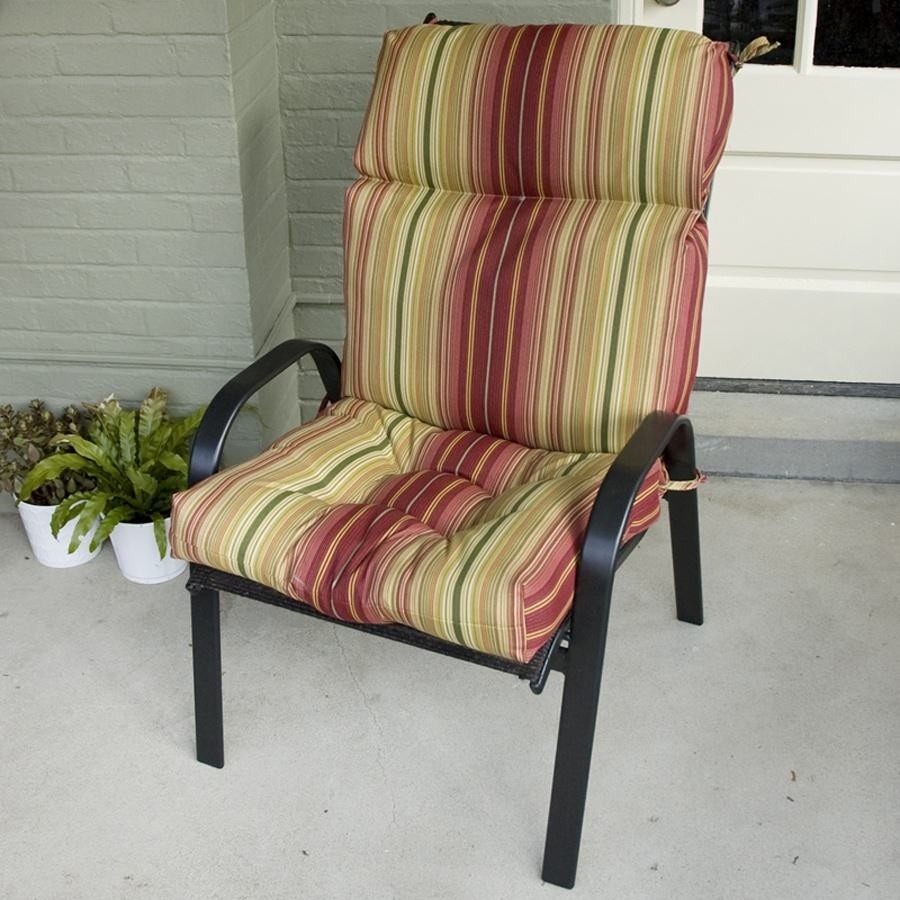 Greendale home fashions outdoor high back chair cushion