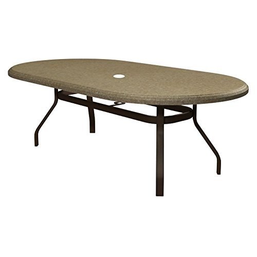 Homecrest Faux Granite Oval Patio Dining Table
