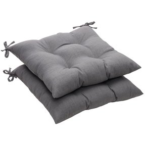 Grey Patio Cushions Foter Pillow Perfect Indoor Outdoor Gray Textured Solid Tufted Seat Cushion 2 Pack