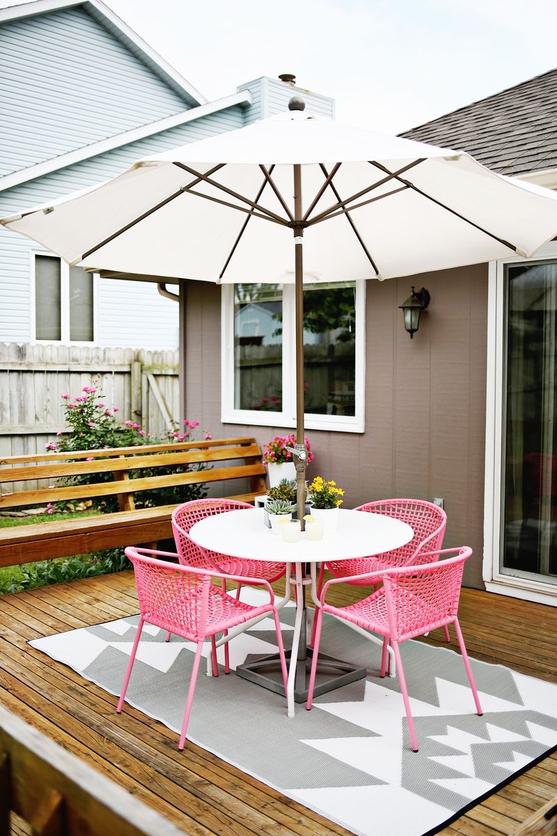 Pink patio chairs 2