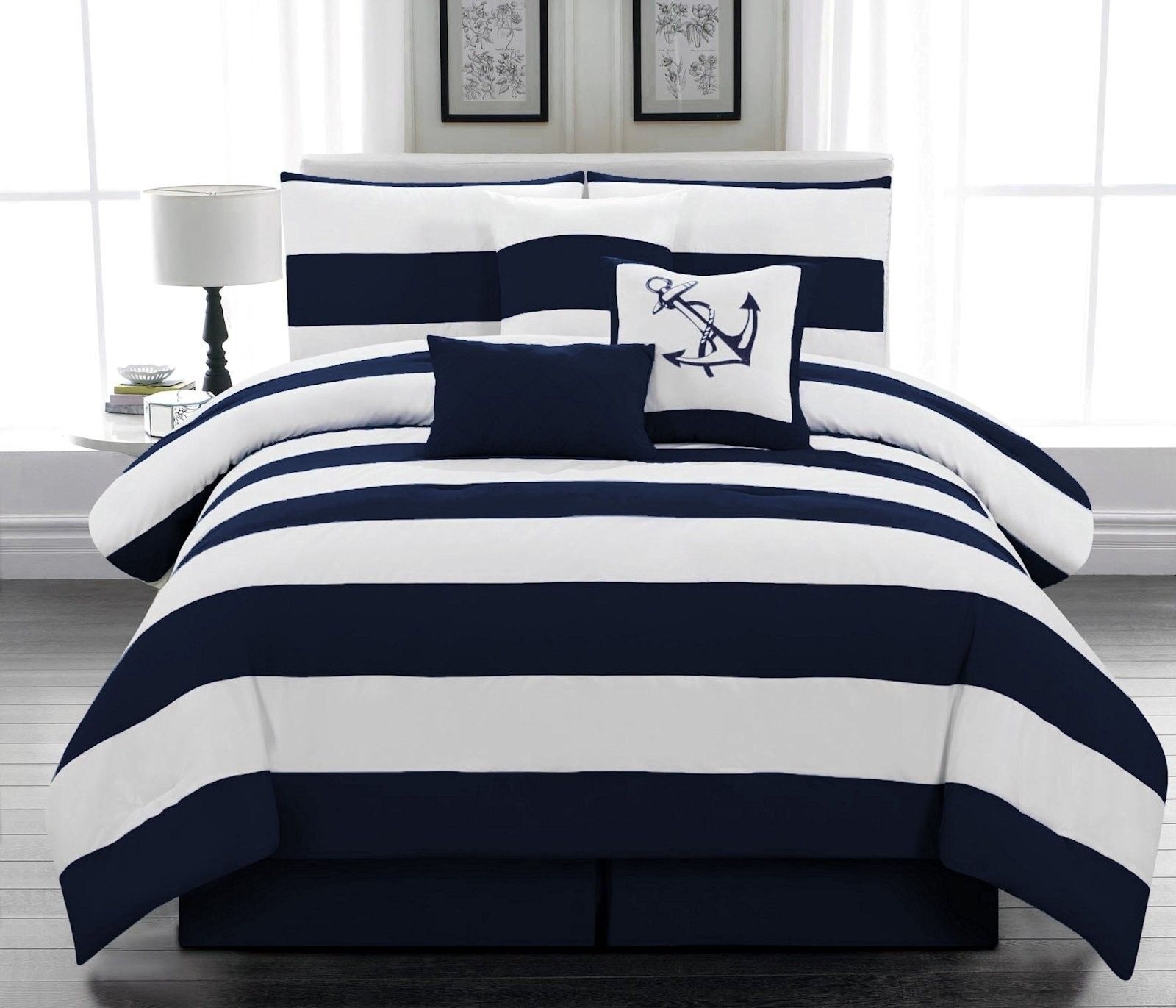 nautical themed boy bedding