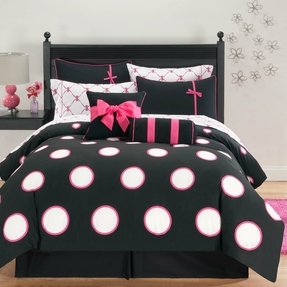 Black And White Polka Dot Comforter Set Ideas On Foter