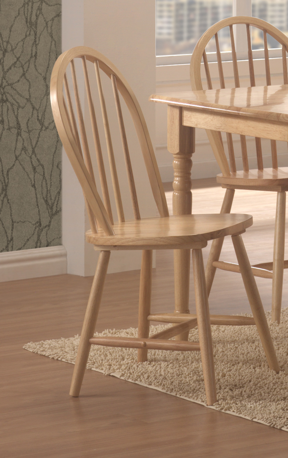 natural finish windsor chairs